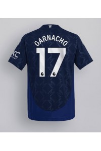 Manchester United Alejandro Garnacho #17 Fotballdrakt Borte Klær 2024-25 Korte ermer